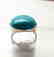 Creation Blue Turquoise Ring 27.00Ct 18k W/g Overlay - 3