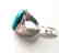 Creation Blue Turquoise Ring 27.00Ct 18k W/g Overlay - 4