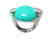 Vintage BlueTurquoise Cabochon Rings Sterling Silver - 2