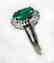 Anniversary Ring Emerald & Diamond 1.95Ct 14k W/g - 2