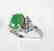 Diamond-Imperial Jadeite Jade Ring 4.24Ct14k W/G-Sz 6.5 - 2