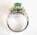 Diamond-Imperial Jadeite Jade Ring 4.24Ct14k W/G-Sz 6.5 - 5