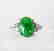 Diamond-Imperial Jadeite Jade Ring 3.39Ct14k W/G-Sz 6.5