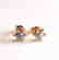 Diamond Flower Stud Earring .12 Ct 14k Y/g - 2