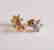 Diamond Flower Stud Earring .12 Ct 14k Y/g - 3
