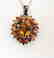 Natural Multicolor Pendant 7.55Ct 18k Ant Overlay