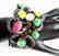 Bangle Natural Gems Multicolor 58.62Ct 18k B/g Overlay - 4