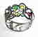 Bangle Natural Gems Multicolor 58.62Ct 18k B/g Overlay - 6