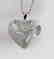 Creation Diamond Heart Pendant 2.40Ct 18k W/g Overlay