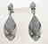 Creation Diamond Chandeliers Ear 5.24Ct 18k B/g Overlay