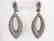 Creation Diamond Chandeliers Ear 5.90Ct 18k B/g Overlay
