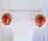 Natural Red Coral Earrings 2.09Ct 14k Y/G - 3