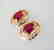 Natural Ruby Earrings 2.47Ct 14k Y/G - 2