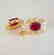 Natural Ruby Earrings 2.47Ct 14k Y/G - 4