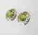 Natural Peridot Earrings 2.47Ct 14k W/G - 2