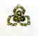 Natural Peridot Ring 4.20Ct 18k W/g Overlay