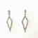Diamond Earrings Dangle .46 Carat 14k W/g