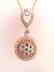 Creation Diamond Pendant 1.00Ct 18k R/g Overlay