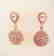 Creation Diamond Earrings 2.00Ct 18k R/g Overlay