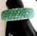 Natural Emerald Bangle 104.16Ct 18k W/g Overlay