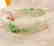 Cert Jadeite Jade Carved Bangle Grade A Size 7