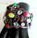 Multi-colors Bangle 48.62Ct 18k B/g Overlay - 3