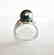 Tahitian Pearl 10 mm Diamonds Ring .20Ct 14k W/g