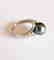 Tahitian Pearl 10 mm Diamonds Ring .20Ct 14k W/g - 4