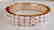 Bangle Nature Moon Stones 60.80Ct 18k R/g Overlay
