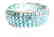 Natural Blue Zircon Bracelet 200.1 Ct 18k W/g Overlay 9