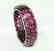 Natural Gems Ruby Bangle 110.67Carat 18k B/g Overlay - 2