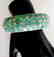 Natural Emerald Bangle 172.48Ct 18k W/g Overlay