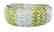 Blue Topaz/Peridot Bangle178.35k W/g Overlay 925 Silver