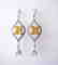 Creation Daimond Fancy Yellow Ear 15.90Ct 18k W/g Over