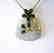 Creation Emerald/Ruby/Dia Pear Pendant 18k W/G Overlay