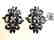 Natural Sapphire Earrings 10.88Ct 18k W/g Overlay
