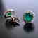 Creation Diamond & Emerald Stud Earring 2.62Ct 18k W/g - 2