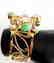 Bangle Natural Gems Multicolor 69.89Ct 18k Y/g Overlay - 3