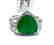 Creation Diamond/Green Onyx 5.56 Carat 18k W/g Overlay - 2