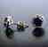 Creation Diamond & Sapphire Stud Earring 2.62Ct 18k W/g - 2