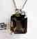 Smoky Topaz Pendant 27.65Ct 18k W/g Overlay