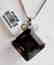 Smoky Topaz Pendant 26.01Ct 18k W/g Overlay
