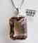 Smoky Topaz Pendant 43.56Ct 18k W/g Overlay