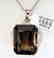 Smoky Topaz Pendant 38.91Ct 18k W/g Overlay