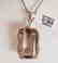 Smoky Topaz Pendant 38.00CT 18k W/g Overlay - 3