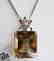 Natural Smoky Topaz Pendant 23.81Ct 18k W/g Overlay - 2