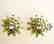 Peridot &White Topaz Earrings 14.75Ct 18k W/g Overlay