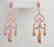 Creation Diamomd Earring 2.00Ct 18k R/g Overlay