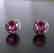 Creation Diamond & Pink Topaz Earrings 2.36Ct 18k W/g