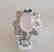 Rose Quartz-W/ Topaz-Saph Ring 10.07Ct 18kW/g Over - 2